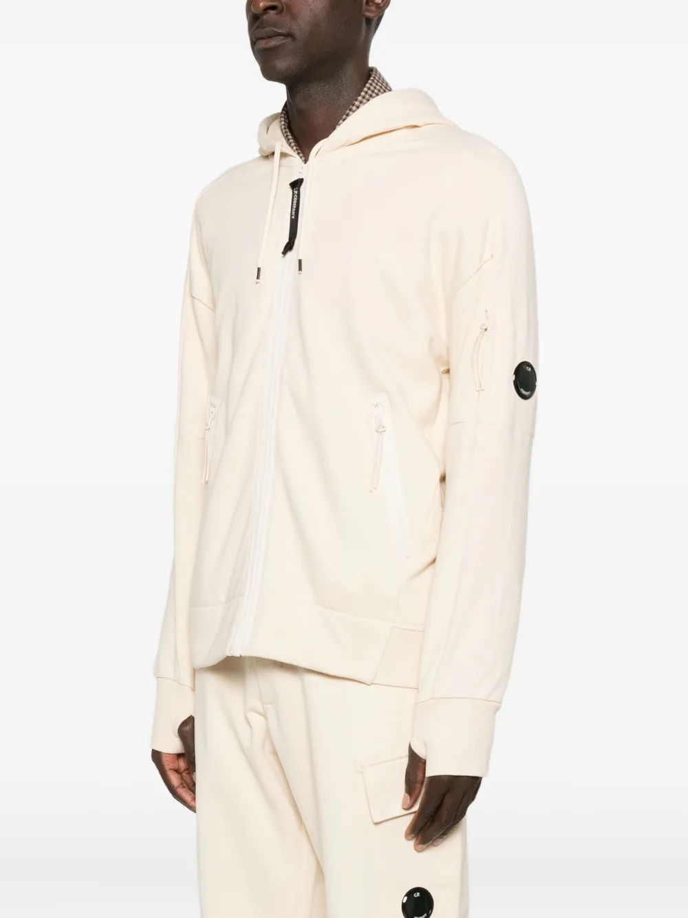 C.P. Company Hoodie met rits Beige