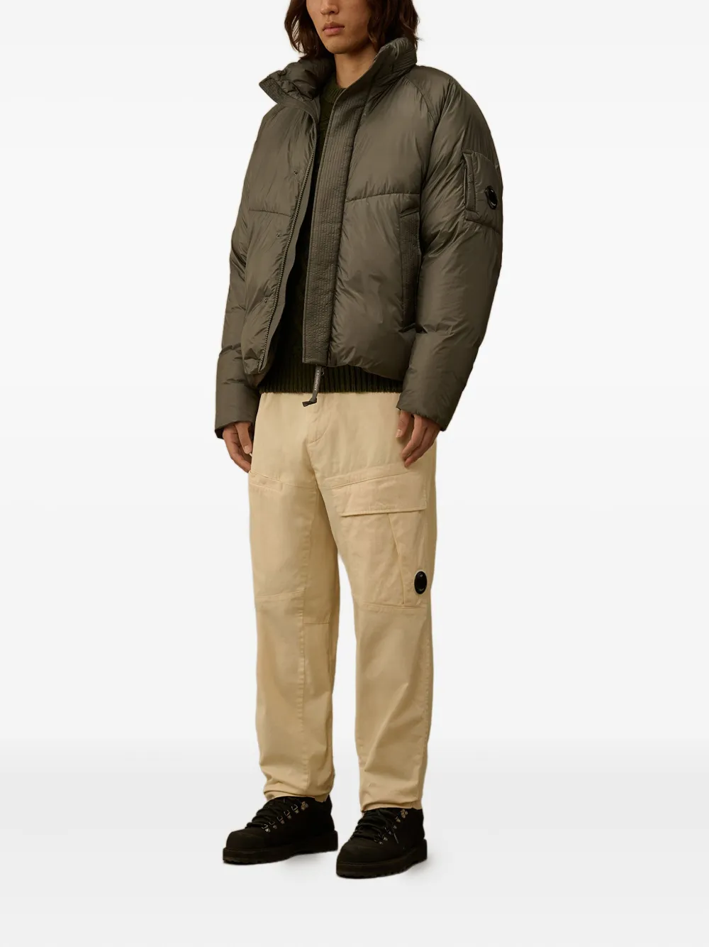 C.P. Company Lens-detail puffer jacket | Down Jackets | Image 2