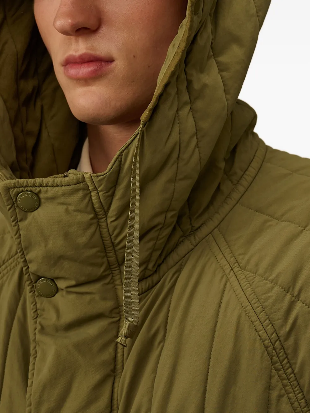 C.P. Company Gevoerd jack met capuchon Groen