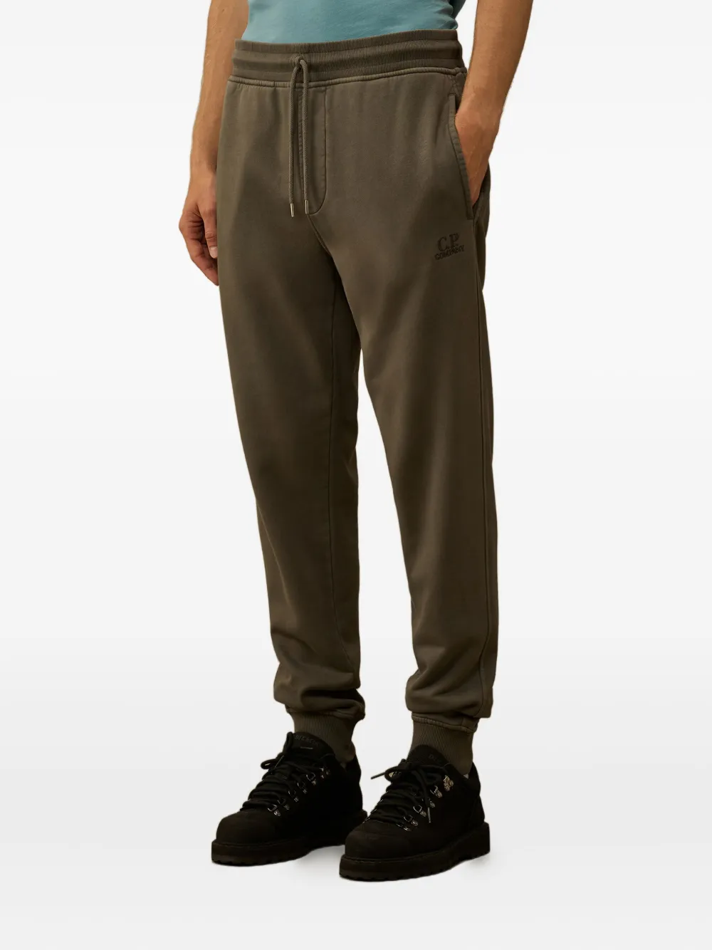 C.P. Company logo-embroidered drawstring track pants Bruin