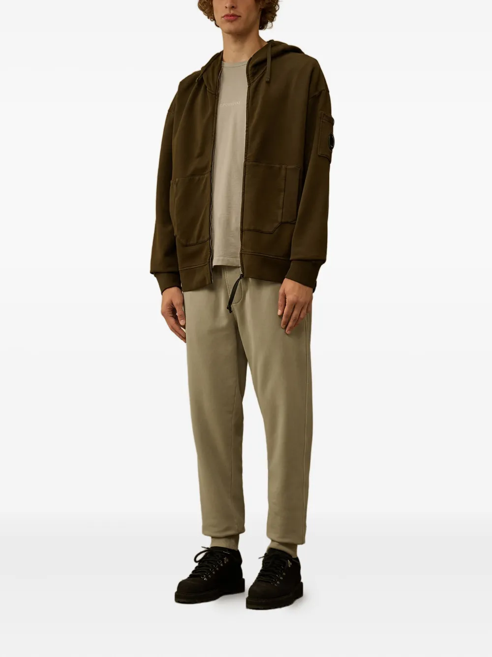 C.P. Company drawstring-cuffed track pants Beige