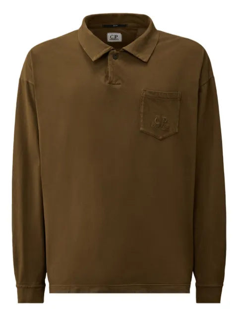 C.P. Company playera tipo polo con bolsillo en el pecho