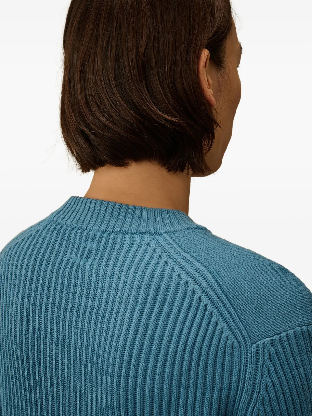 C.P. Company Geribbelde trui met opgestikte zak Blauw