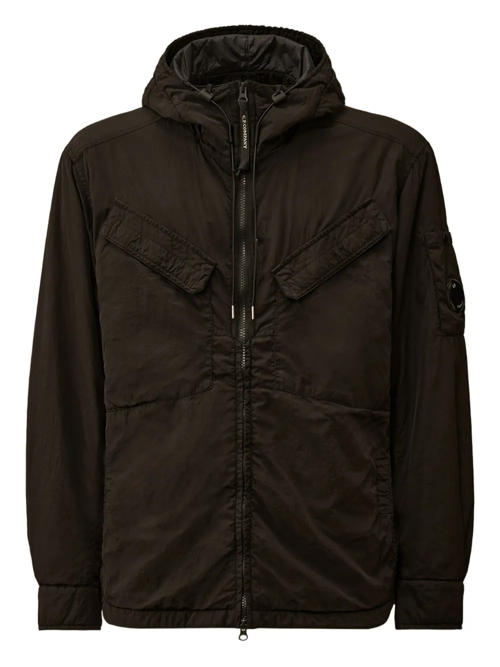 C.P. Company Lens-detail hooded jacket | Black | Image 1