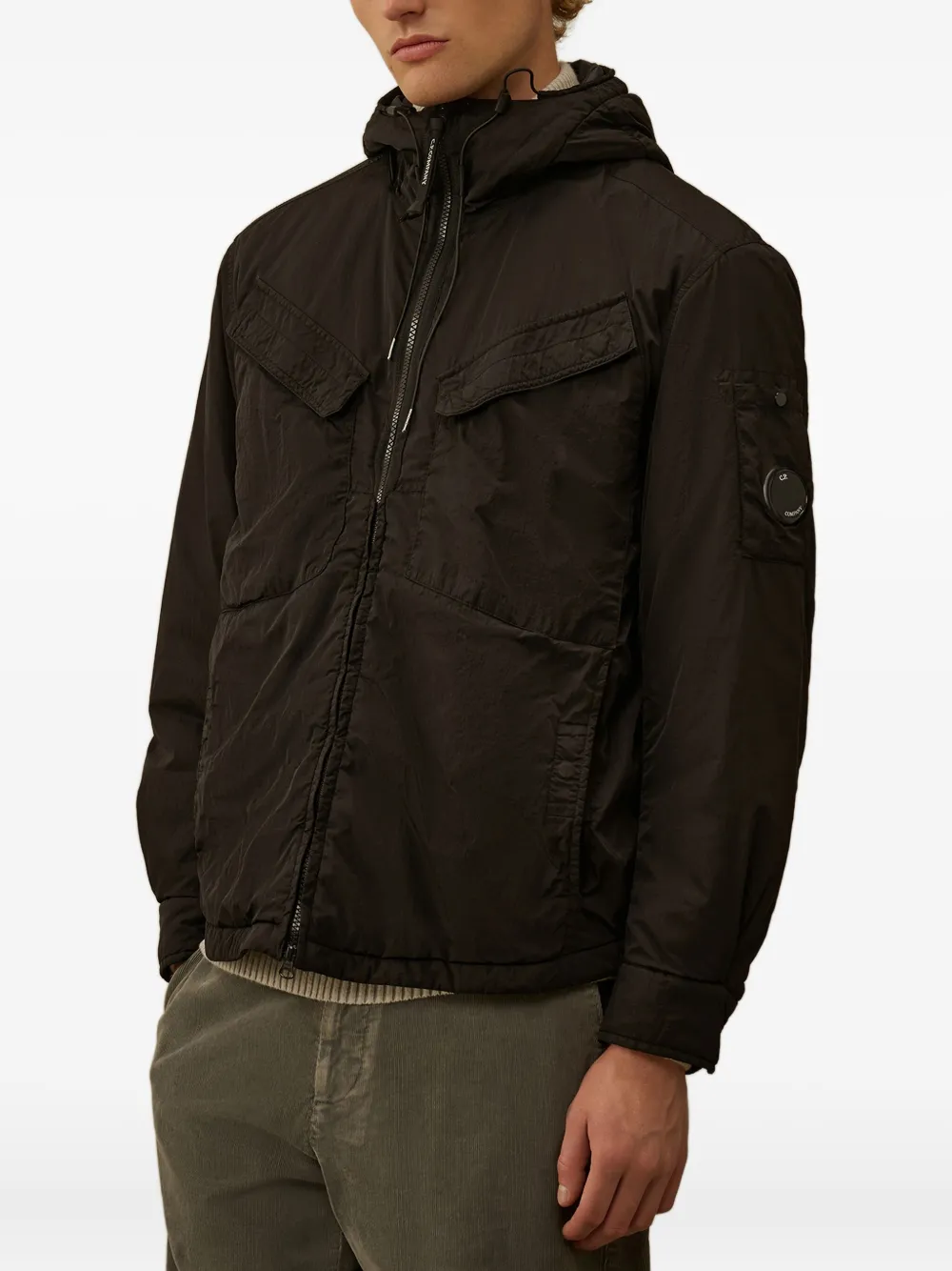 C.P. Company Jack met capuchon Zwart