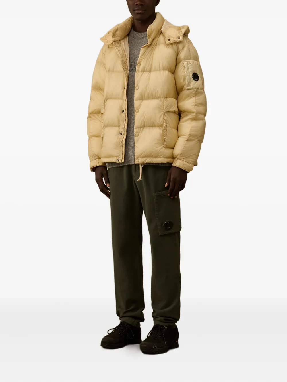C.P. Company Lens-detail puffer jacket | Down Jackets | Image 2