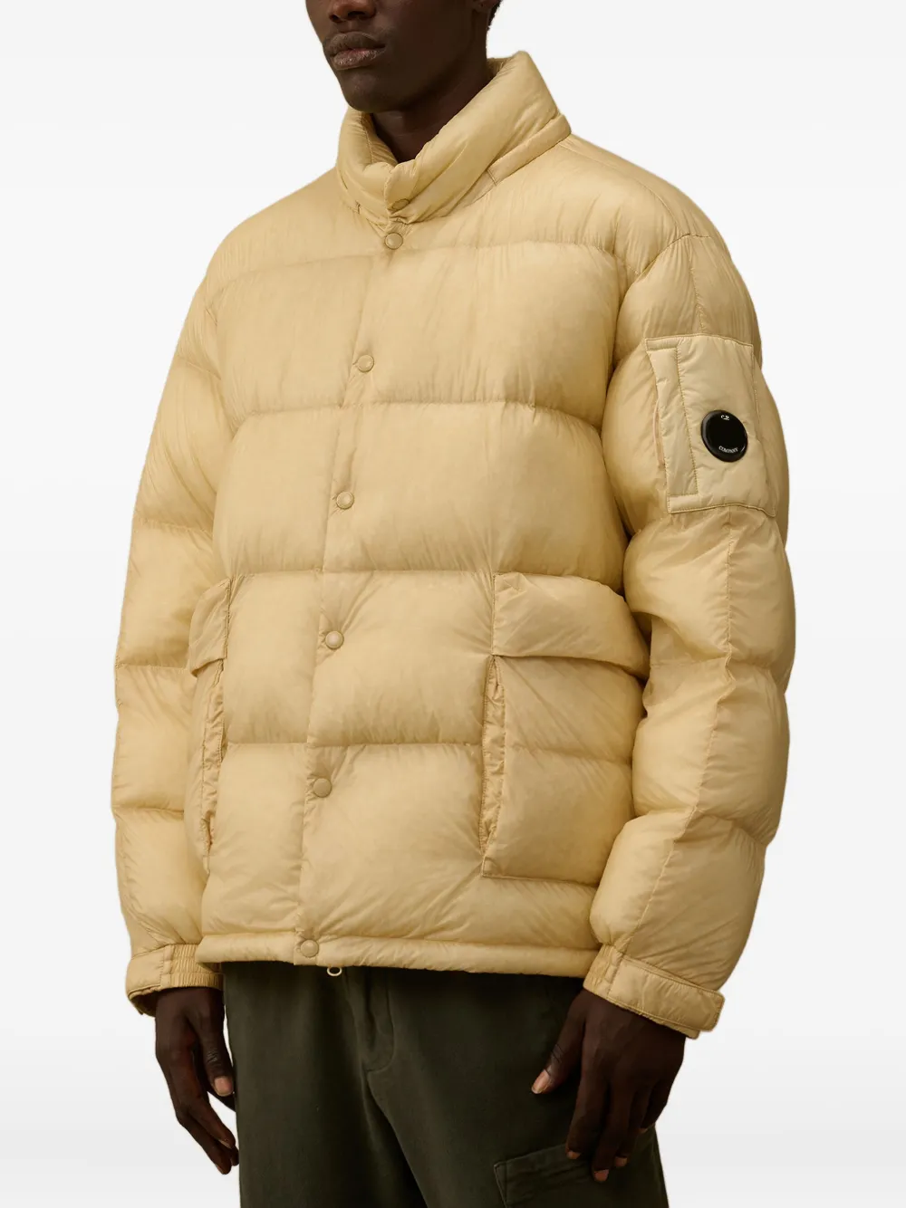 C.P. Company Donsjack met Lens-detail Beige