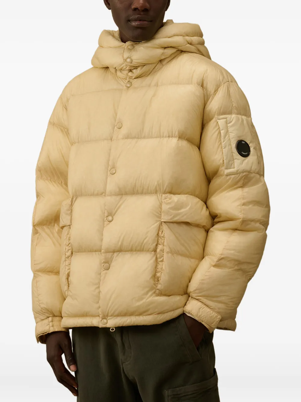 C.P. Company Donsjack met Lens-detail Beige