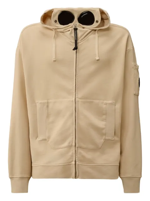 C.P. Company goggle-detail zip-up hoodie