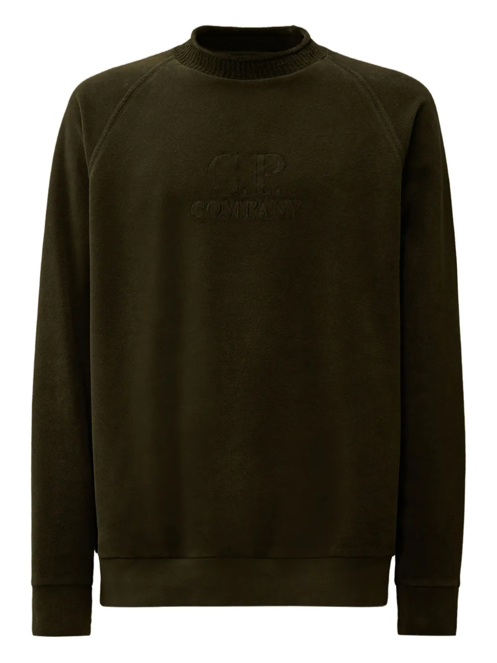 C.P. Company Rundhals-Pullover mit Prägung | Grau | Image 1