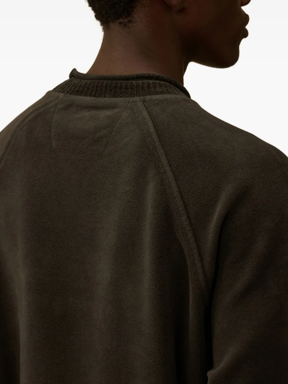 C.P. Company Trui met ronde hals en reliëf Grijs