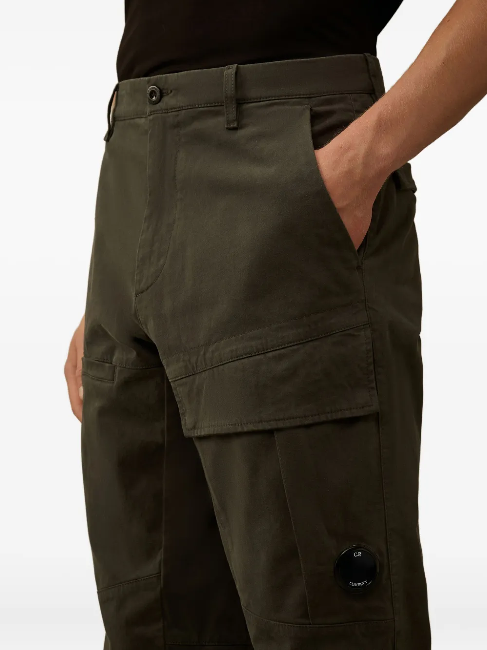 C.P. Company Broek met cargo zak Groen
