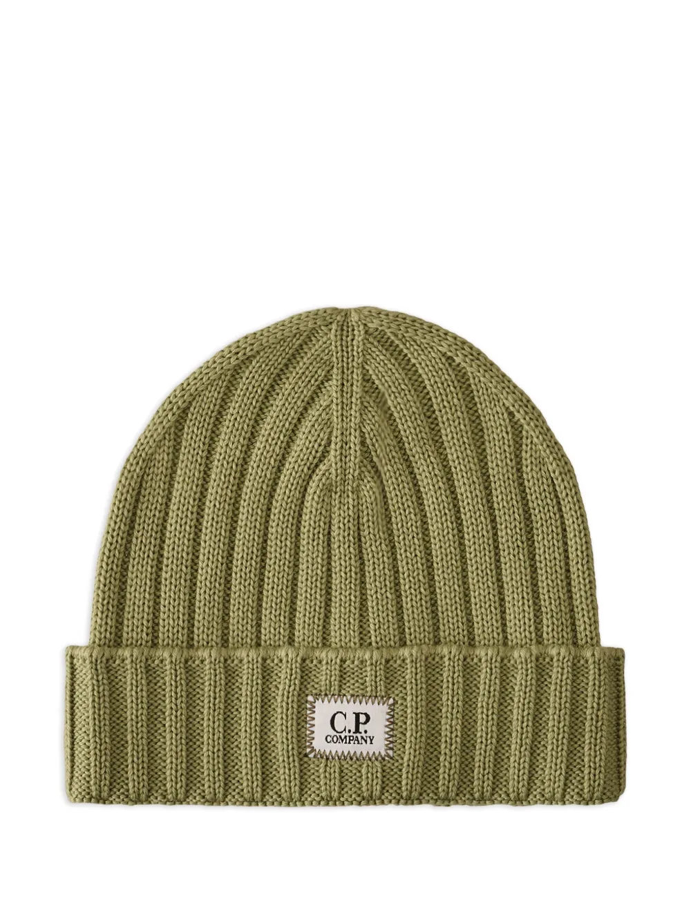 C.P. Company ribbed-wool beanie hat | Green | Image 1