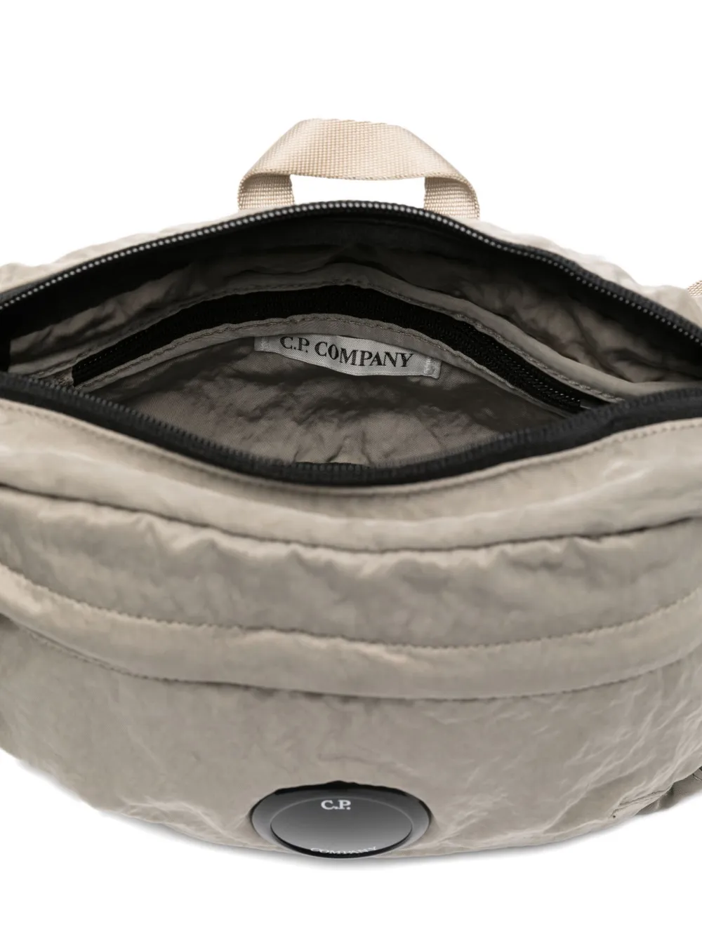 C.p. Company Lens-detail Belt Bag In Neutral