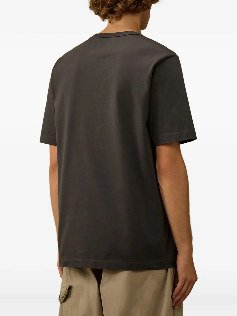 C.P. Company Katoenen T-shirt met borduurwerk Grijs