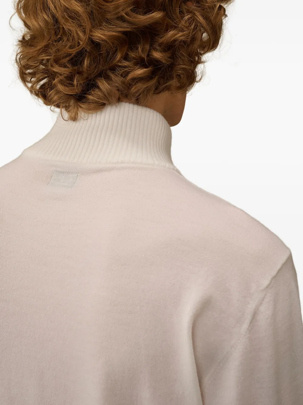 C.P. Company half-zip lens-pocket sweater Wit