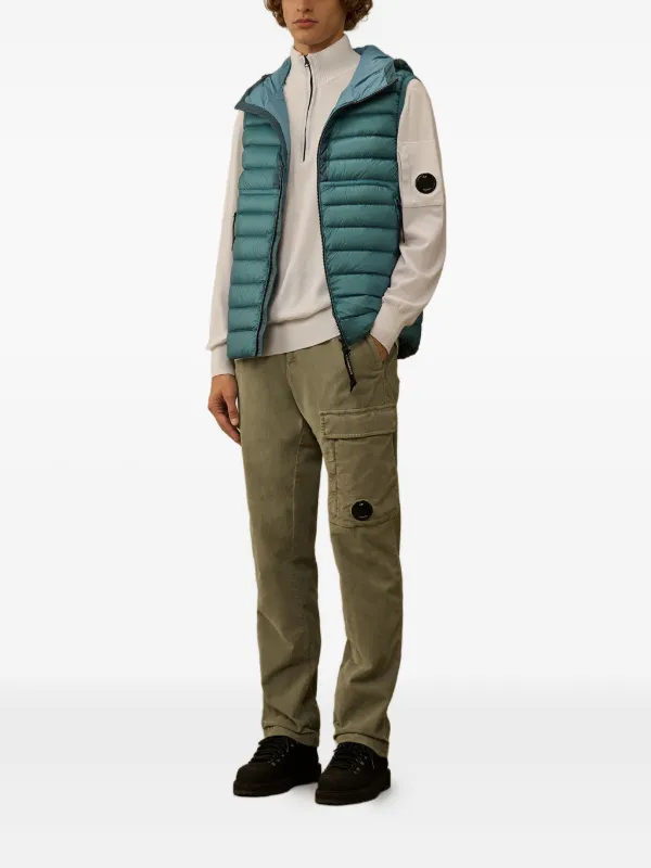 トップス C.P. COMPANY, HALF ZIP VEST C.P. Company half-zip lens-pocket Sweater | White | FARFETCH AO