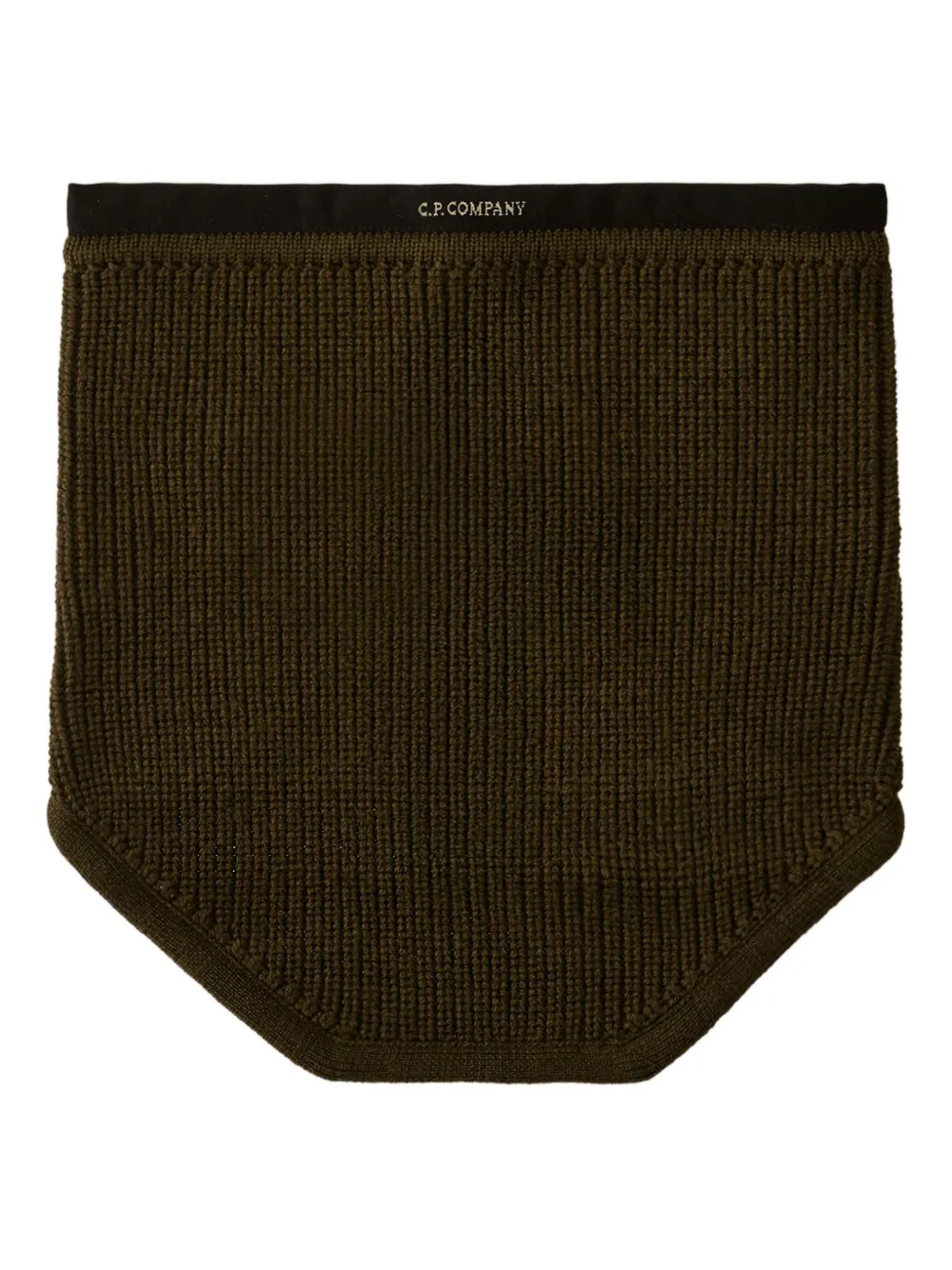 C.P. Company ribbed knit neck warmer – Green