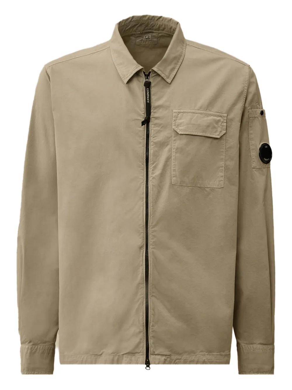 C.P. Company zip-fastening pocket shirt jacket Beige