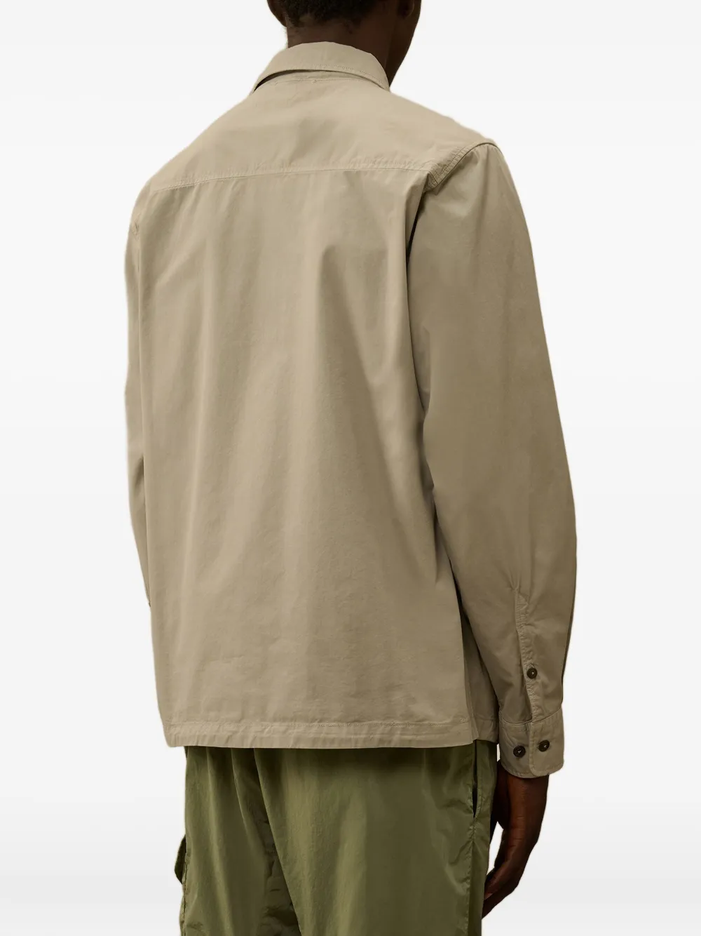 C.P. Company zip-fastening pocket shirt jacket Beige