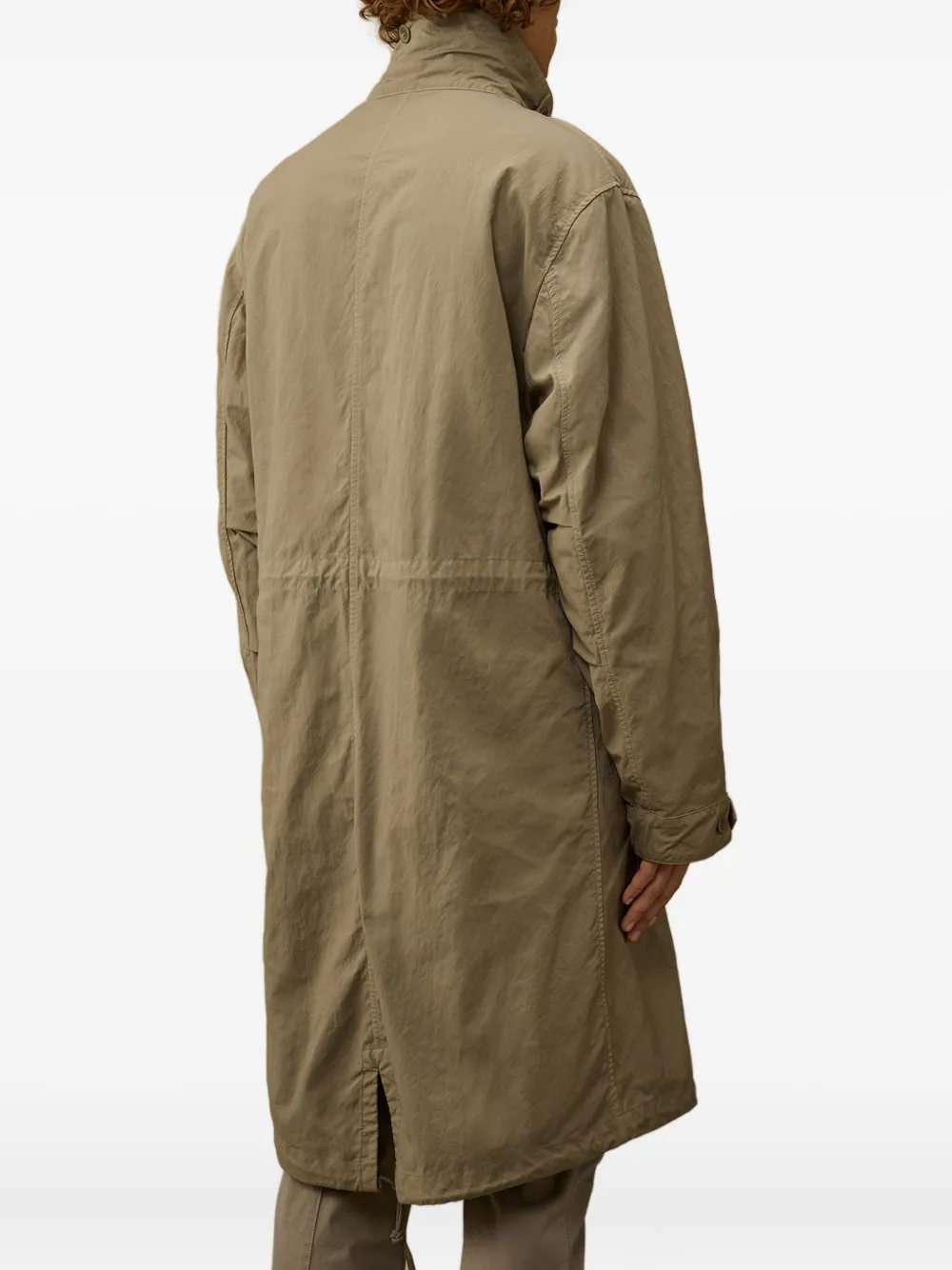 C.P. Company quilted-lined buttoned coat Beige