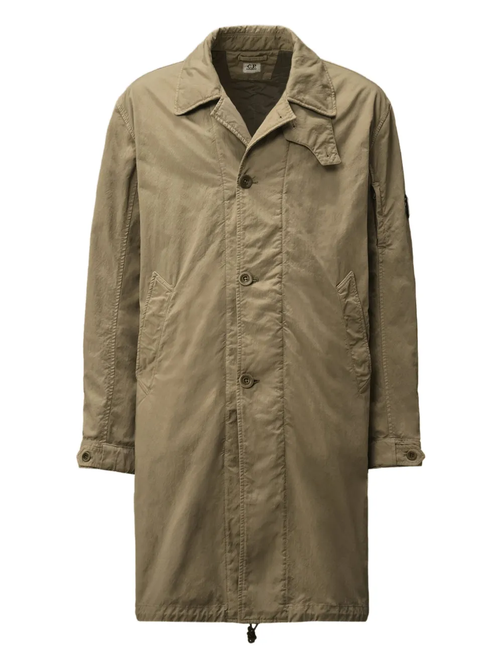 C.P. Company quilted-lined buttoned coat Beige