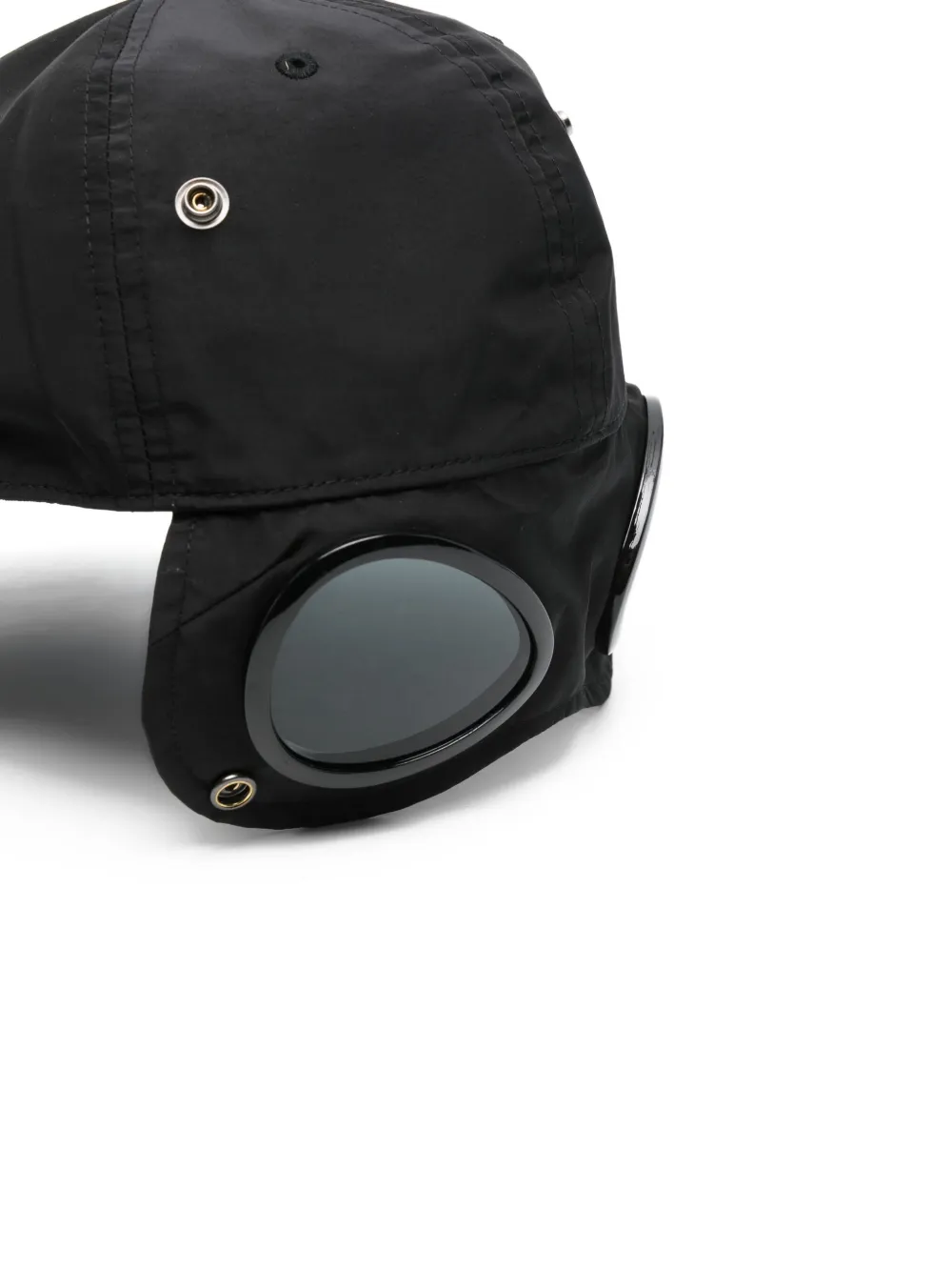 C.P. Company Honkbalpet met Goggle-detail - Zwart