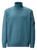 C.P. Company roll-neck patch-pocket jumper - Blue
