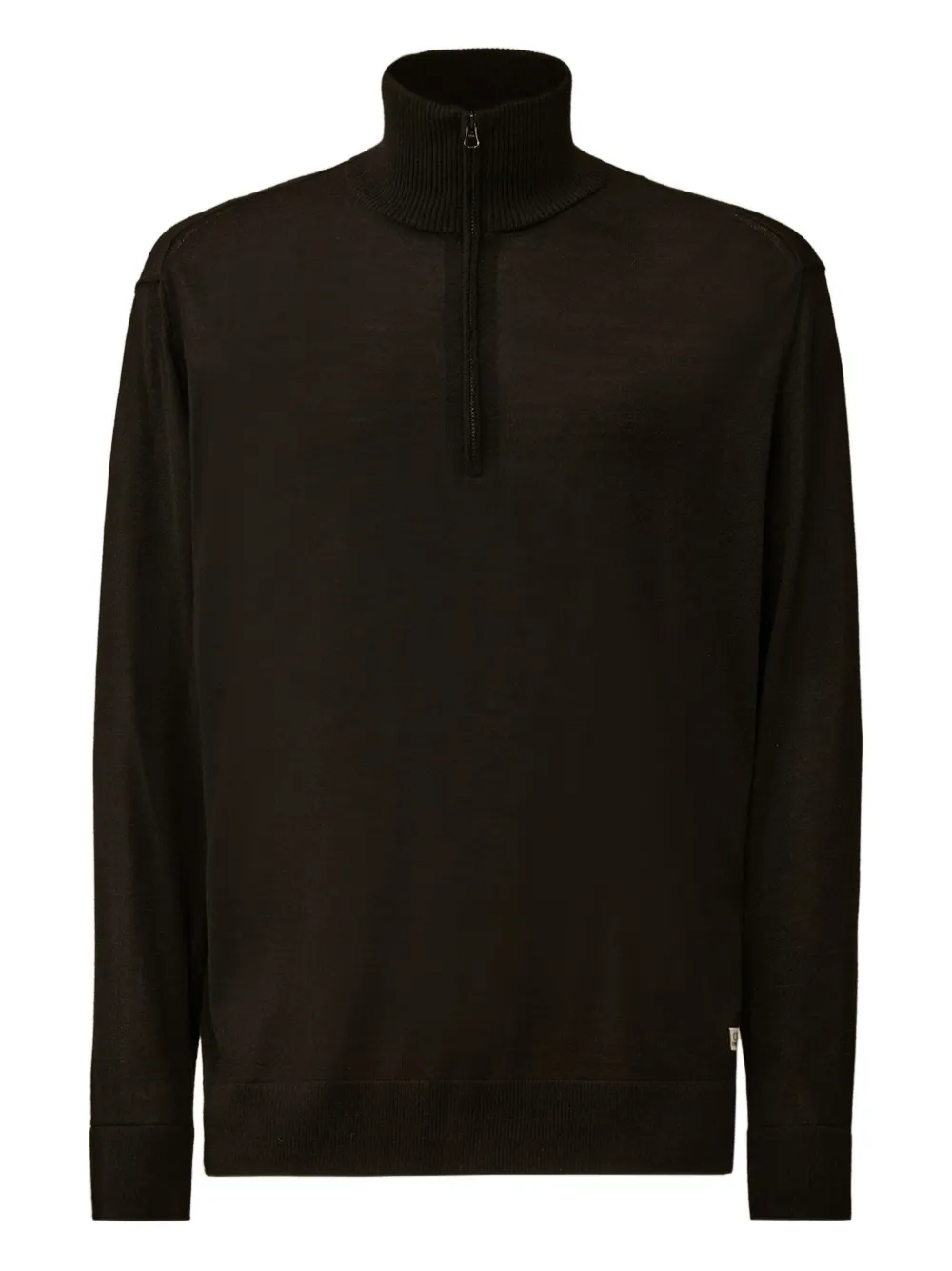 C.P. Company high-neck half-zip sweater | Brown | Image 1