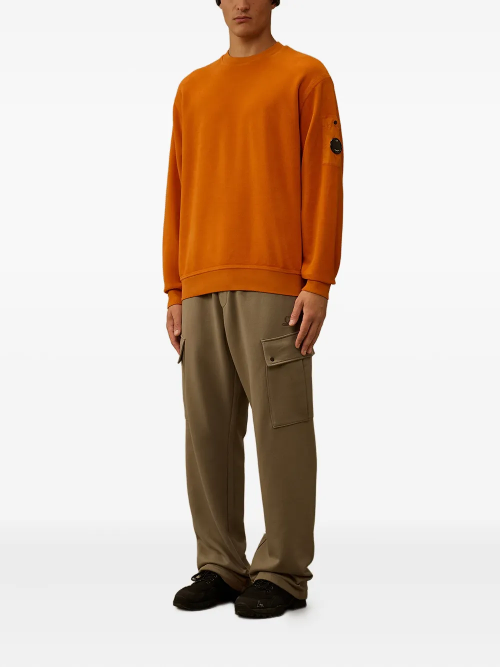 C.P. Company Sweater met Lens-zak - Oranje