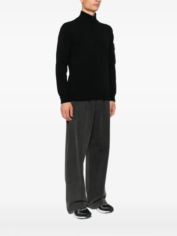 C.P. Company ブラック ハーフジップ セーター M C.P. Company ハーフジップ セーター | ブラック | FARFETCH JP