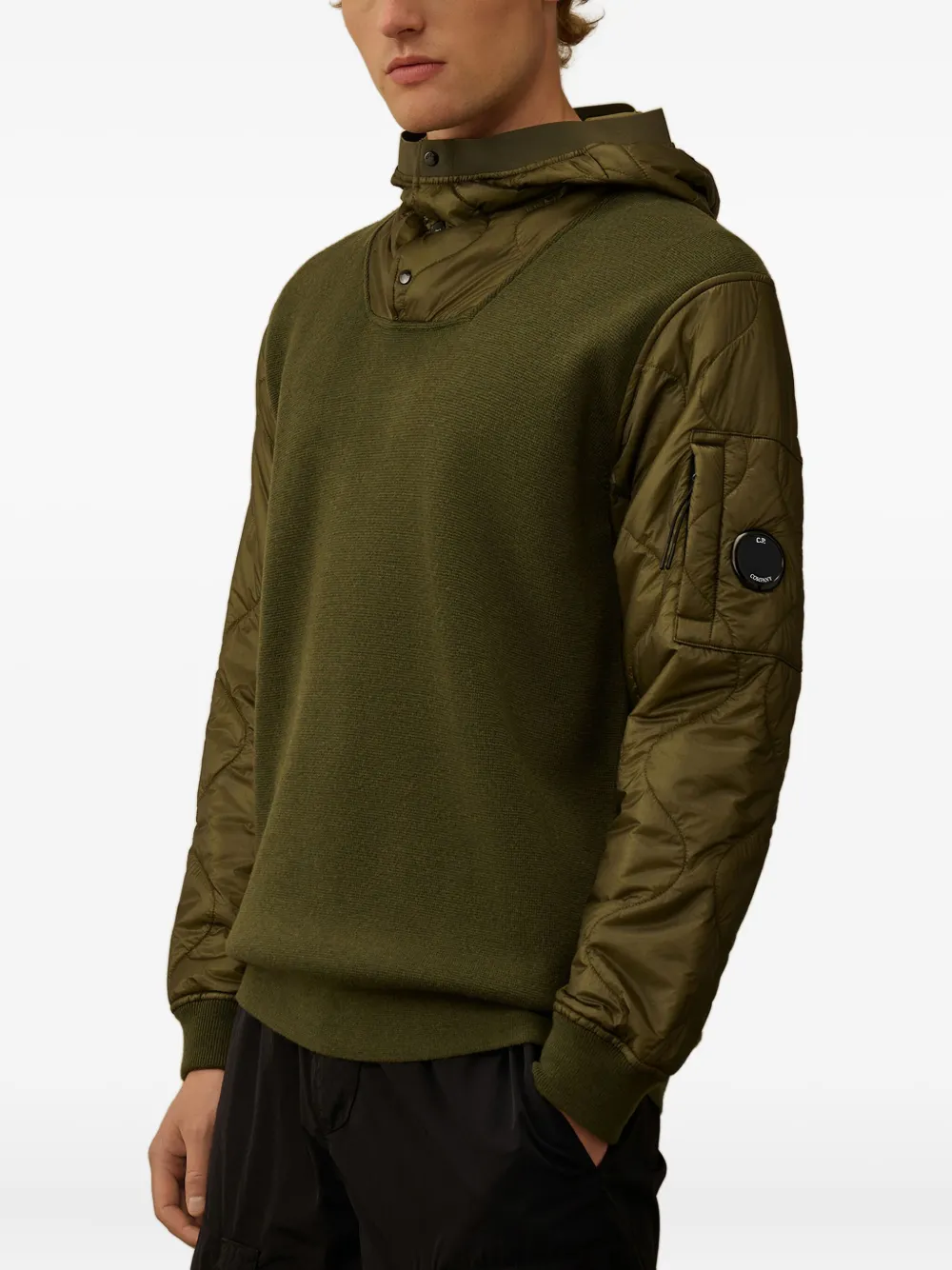 C.P. Company Hoodie met lens detail Groen