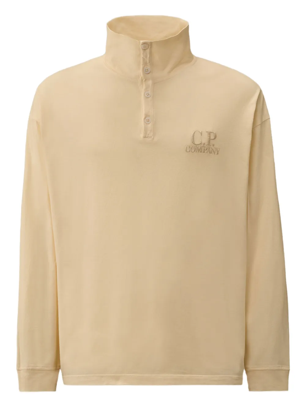 C.P. Company logo-embroidered polo shirt - ニュートラル C.P. Company logo-embroidered polo shirt - ニュートラル