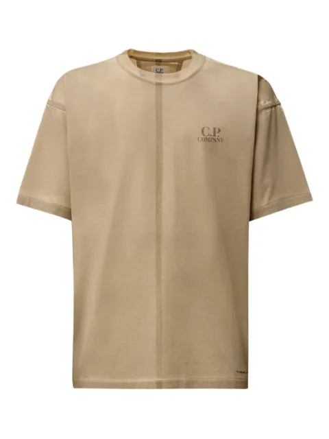 C.P. Company Katoenen T-shirt met centrale naad