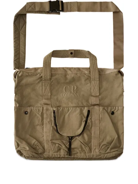 C.P. Company logo-embroidered tote bag