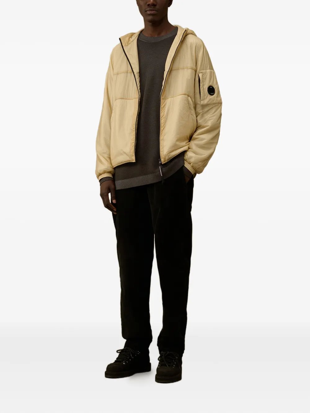 C.P. Company Trui met Lens-zak - Grijs