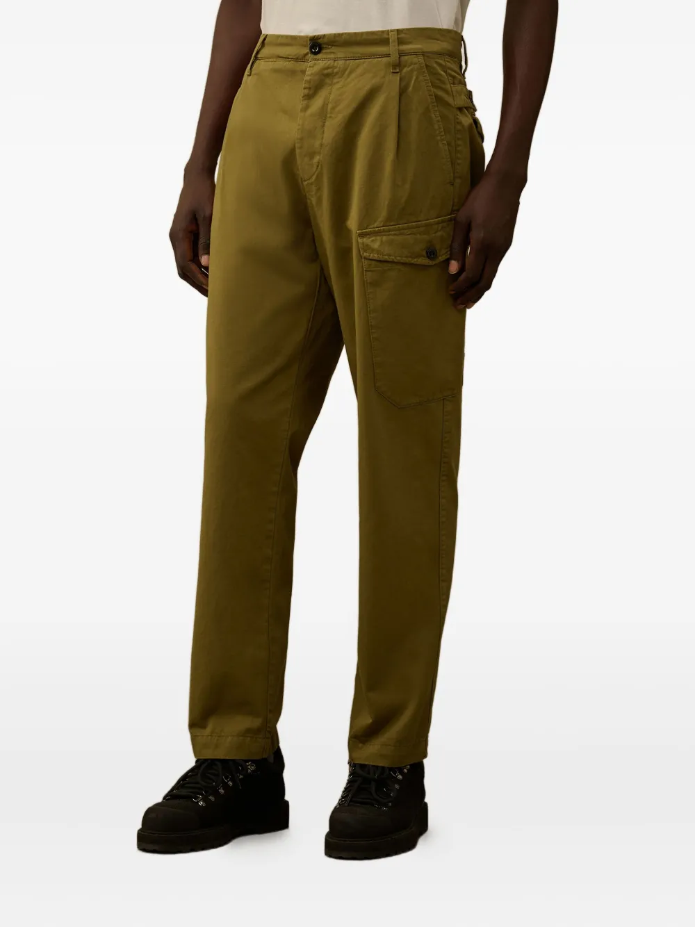 C.P. Company pleated cargo pants Groen