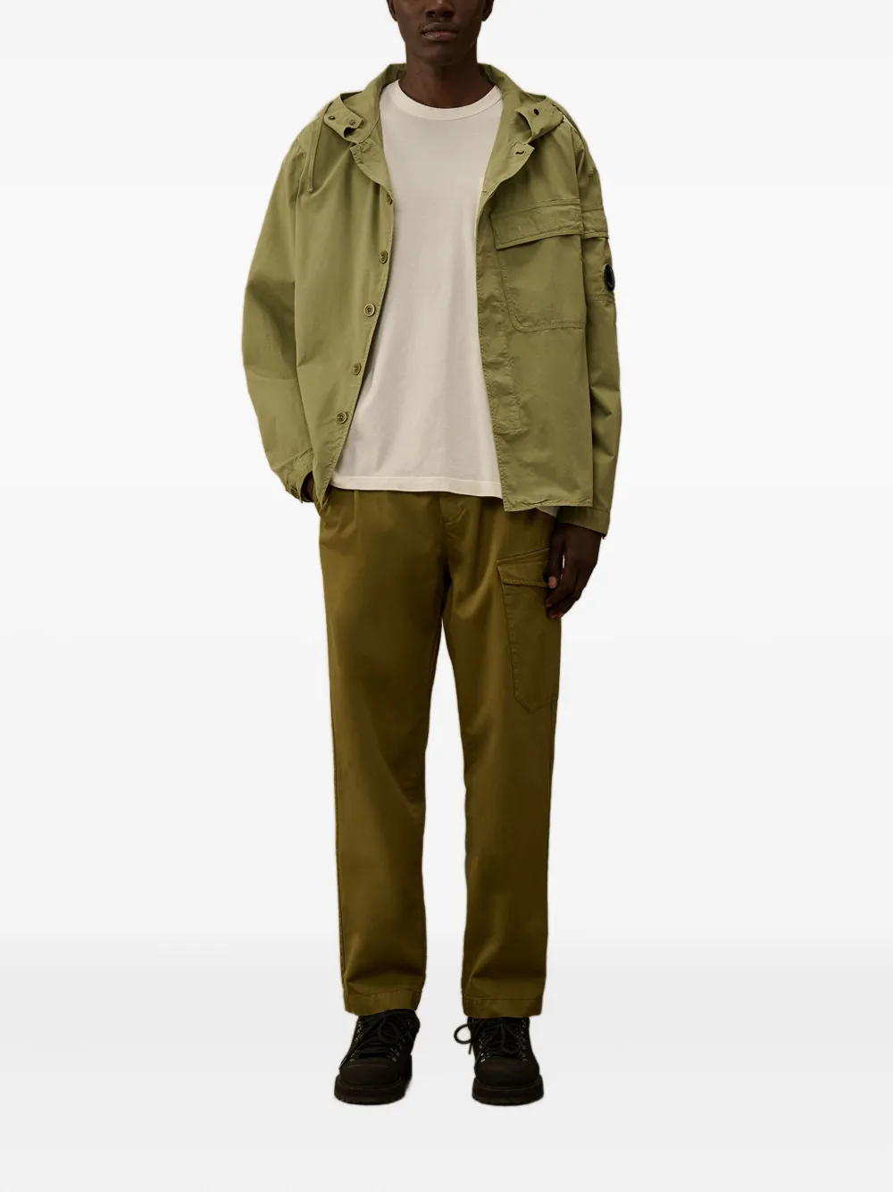 C.P. Company pleated cargo pants Groen