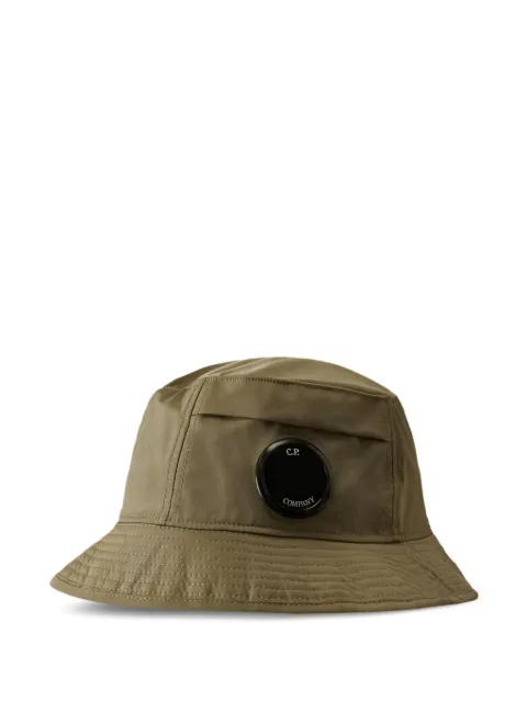 C.P. Company logo-patch bucket hat