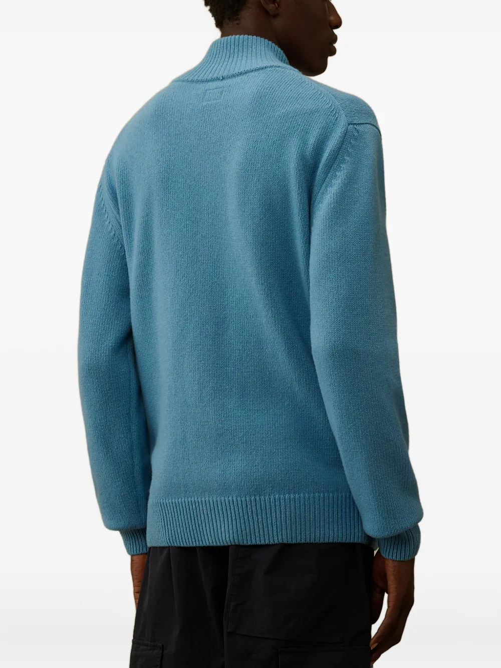 C.P. Company Vest met knopen en Lens-detail Blauw