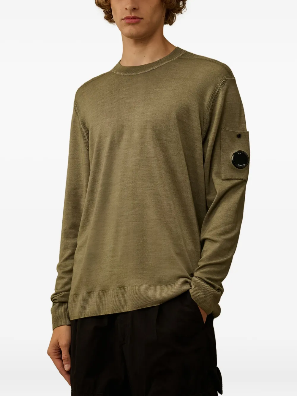 C.P. Company Trui met Lens-zak Groen