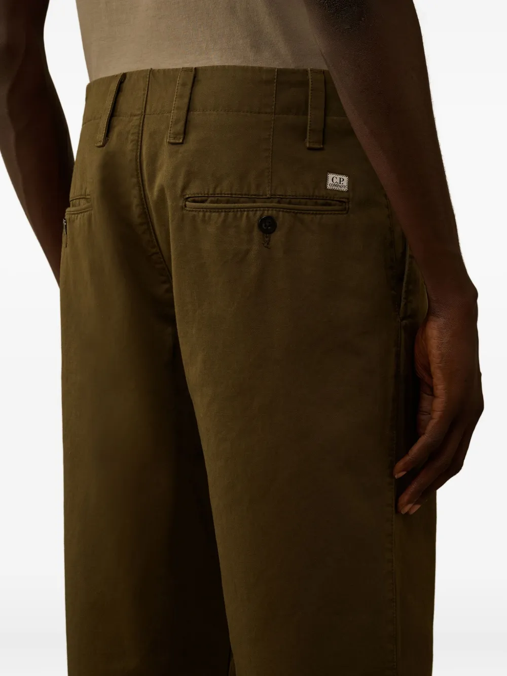 C.P. Company Broek met knoopsluiting Groen