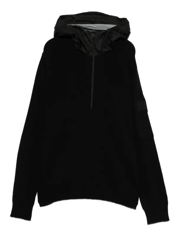 C.P. Company half-zip Hooded Jumper | Black | FARFETCH
