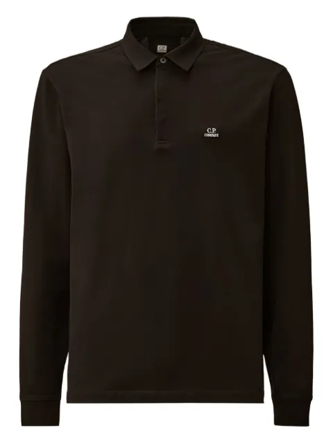 C.P. Company long-sleeve logo polo shirt