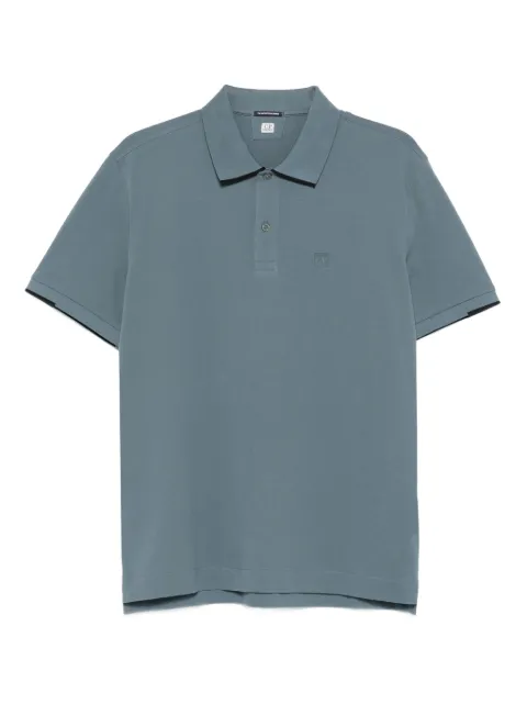 C.P. Company playera tipo polo con logo pequeño