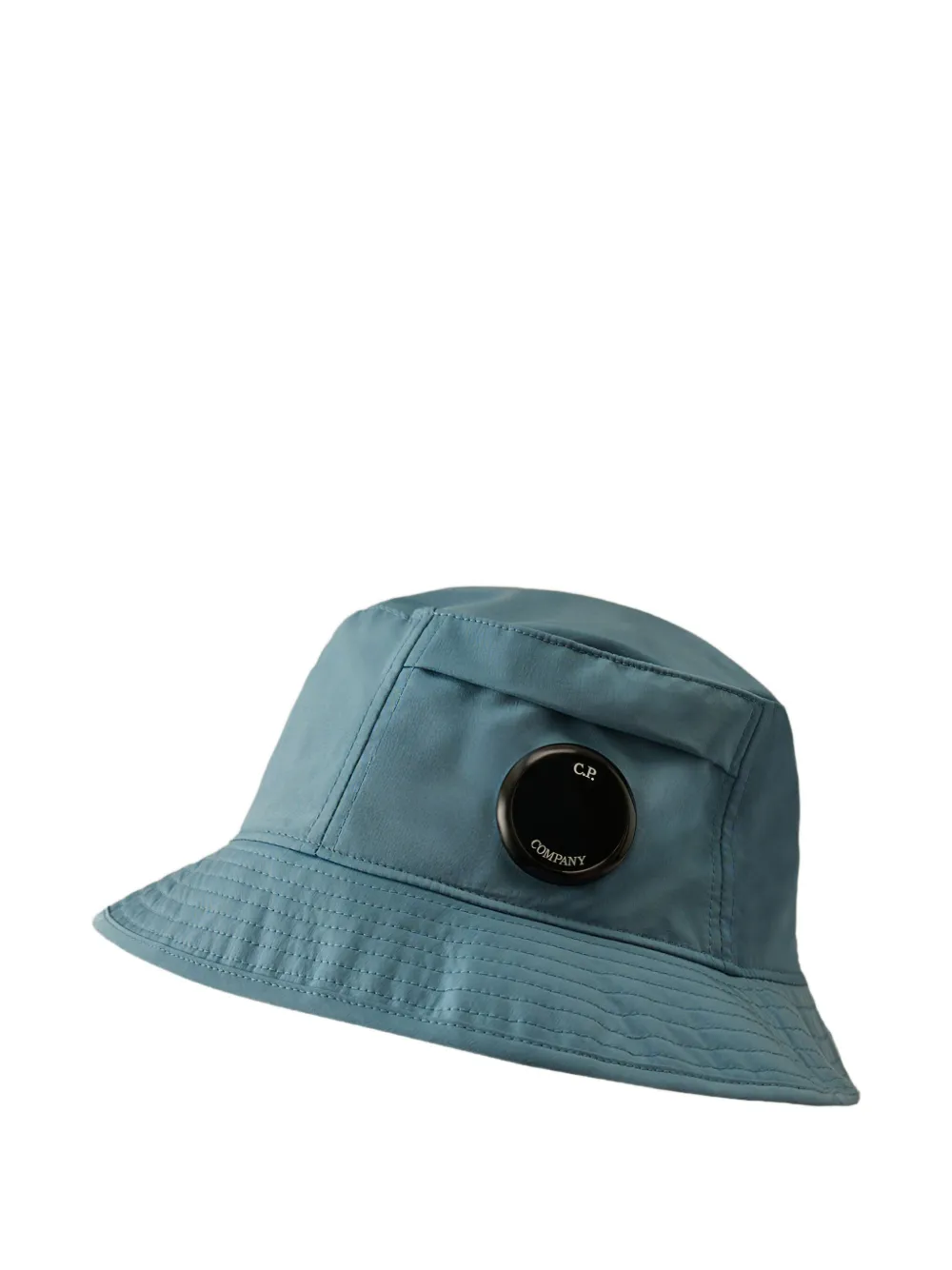C.p. Company Logo-patch Bucket Hat In Blue