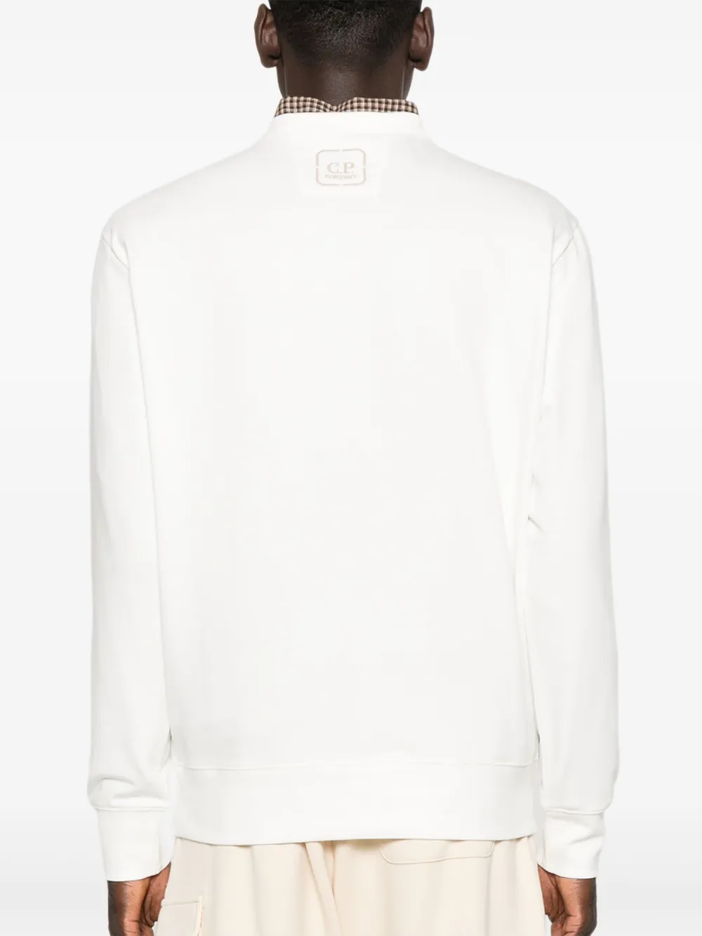 C.p. Company Graphic-print Cotton-blend Sweatshirt In White