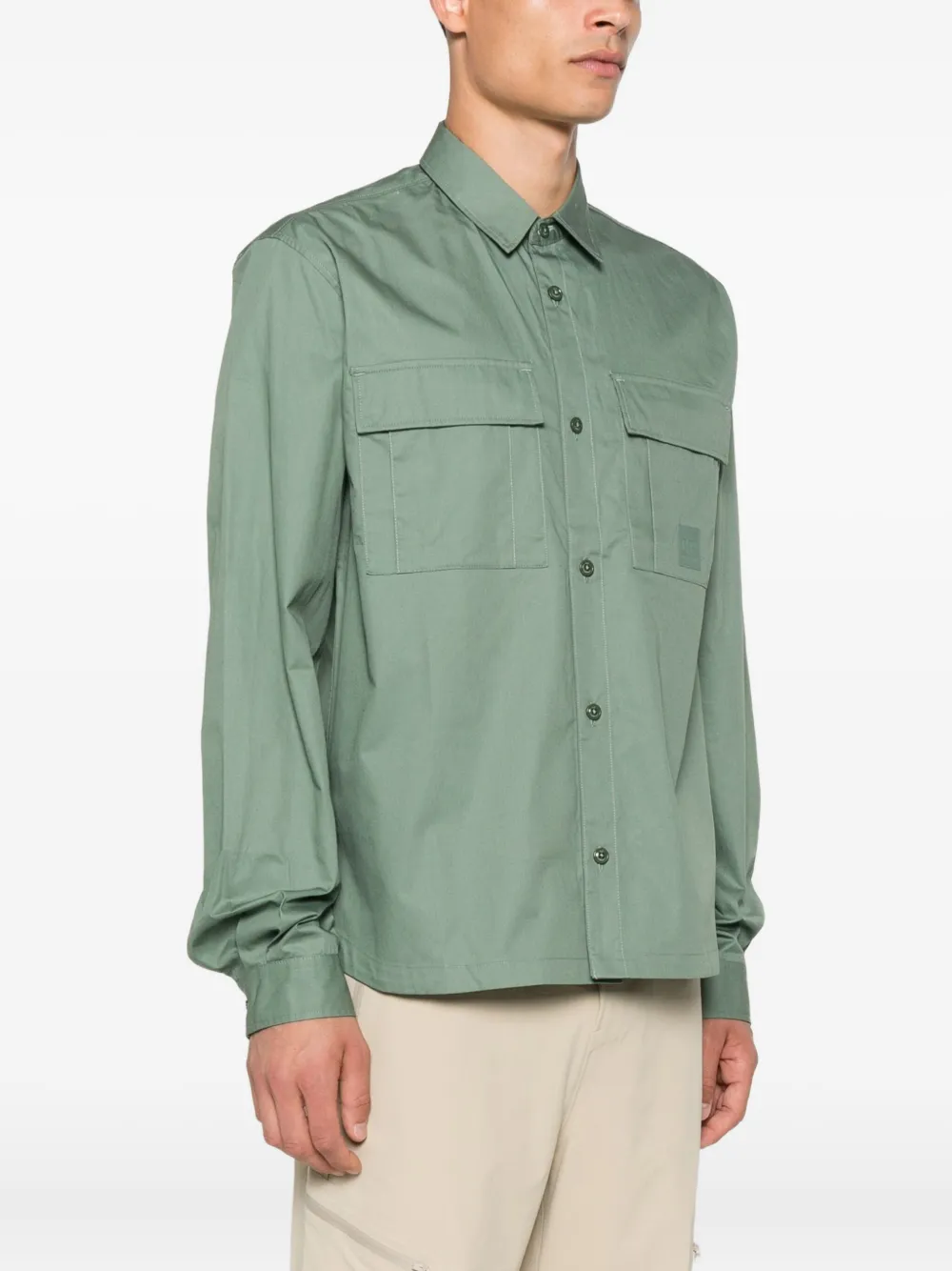 C.P. Company T-shirt met dubbele zak Groen
