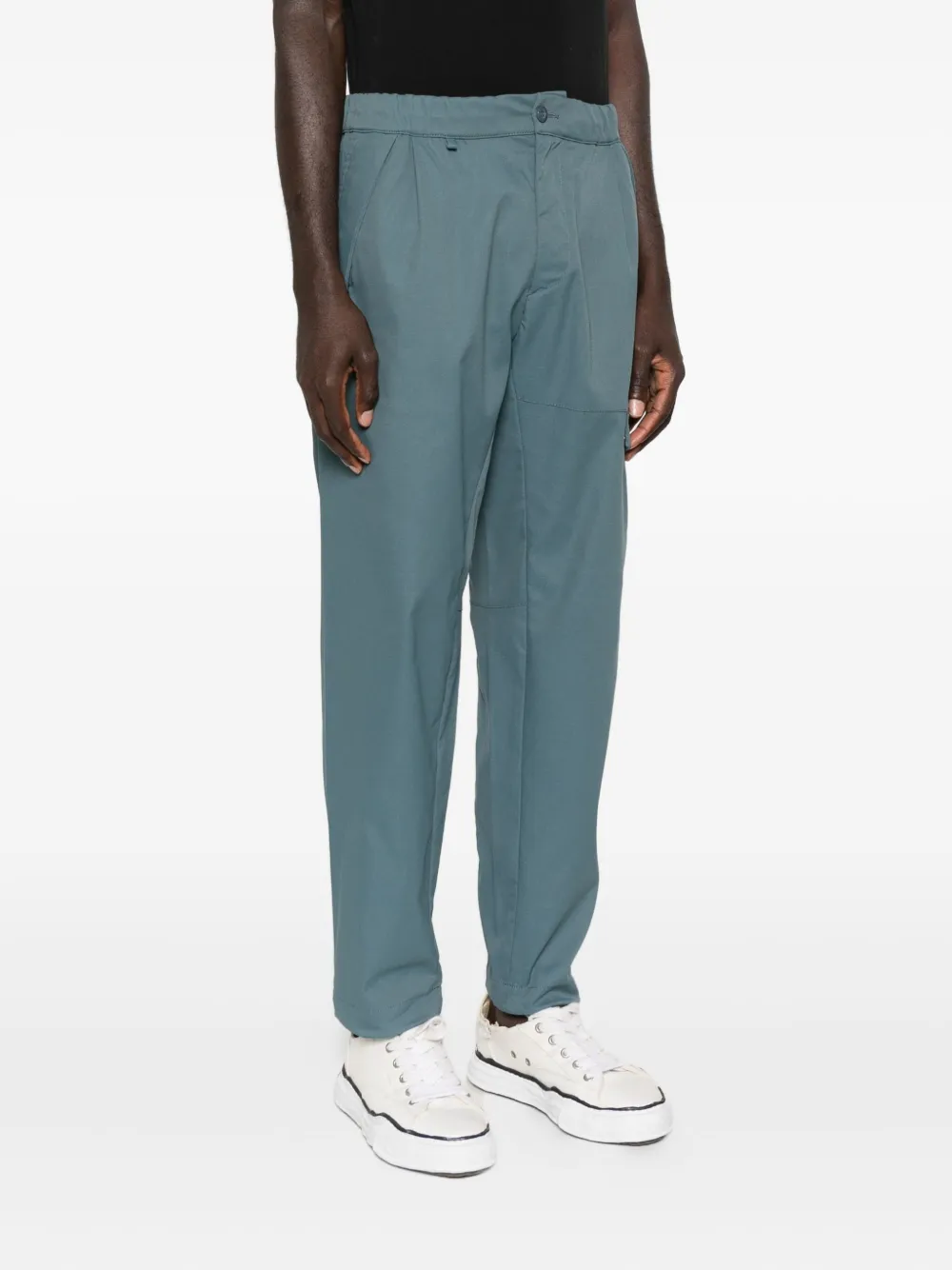 C.P. Company Cargo broek met elastische tailleband Blauw