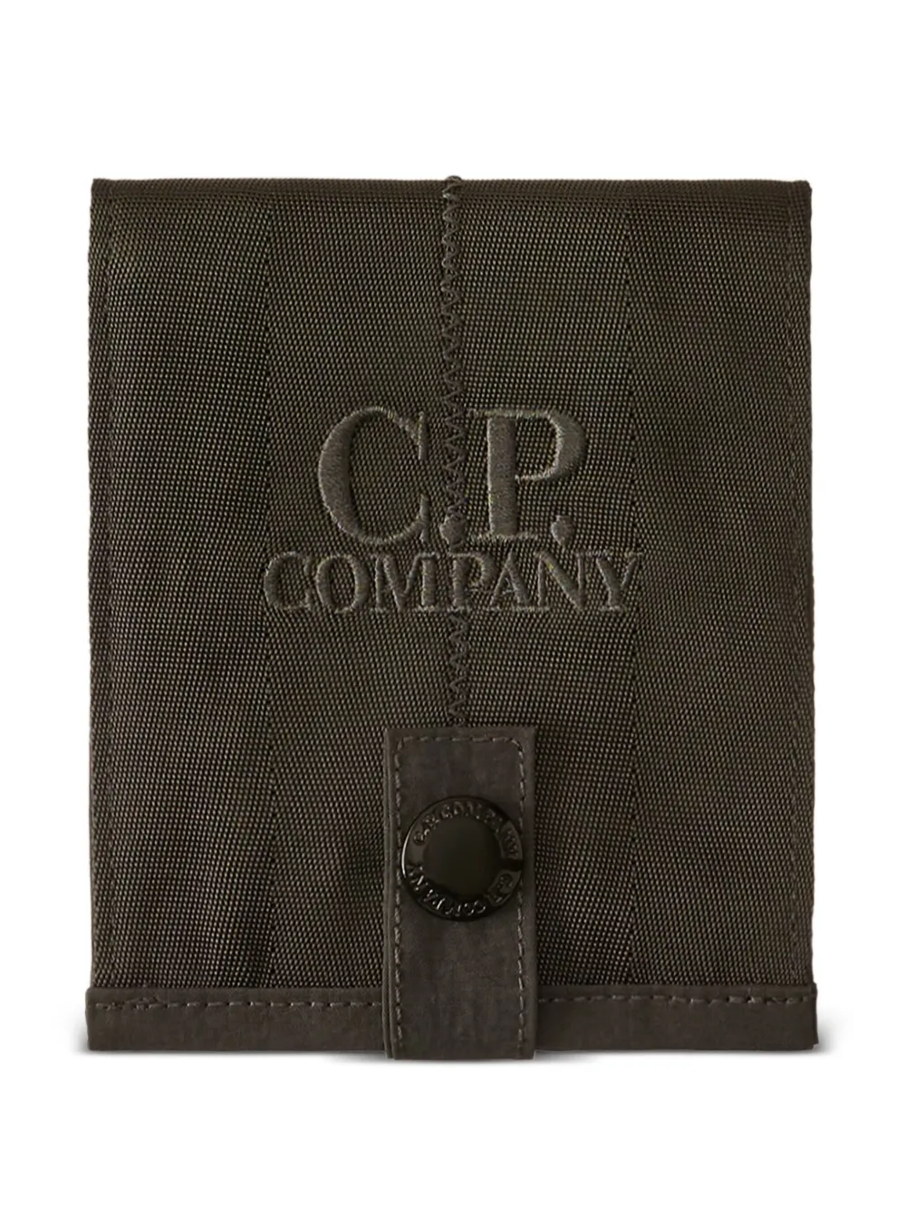 C.P. Company logo-embroidered wallet | Grey | Image 1